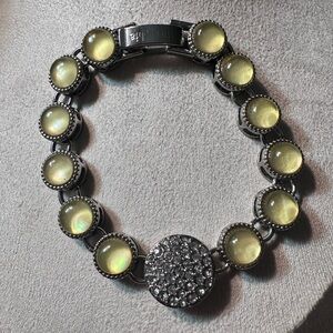 Lia Sophia Yellow and Silver Bracelet with Elegant Design